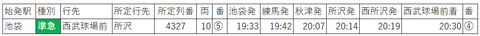 平日コン復路臨時直通下り
