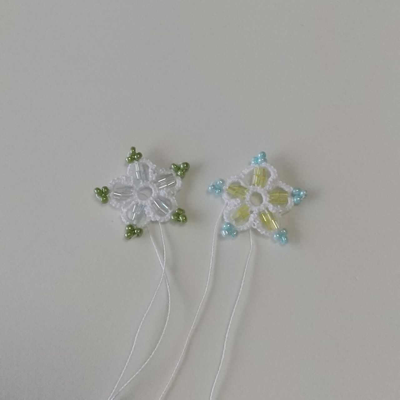 竹ビーズを使ってみた タティングレースをたのしむ