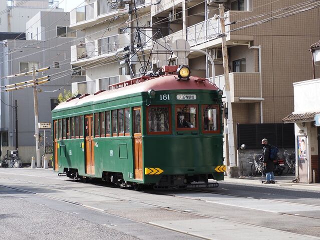 ２　阪堺電鉄　161　住吉鳥居前にて　その3