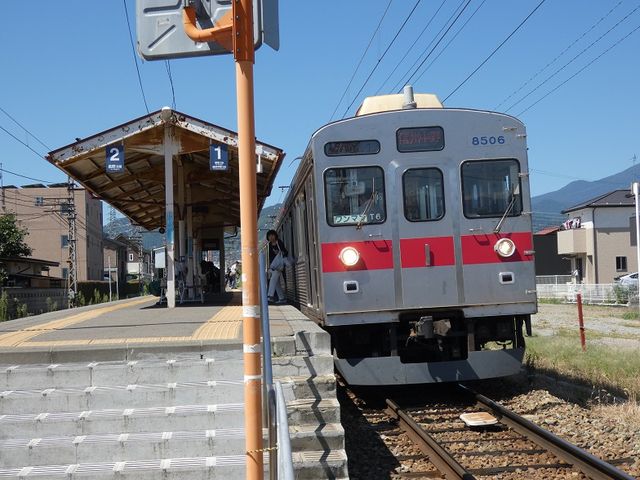 2　長野電鉄  8506　朝陽駅にて　その１