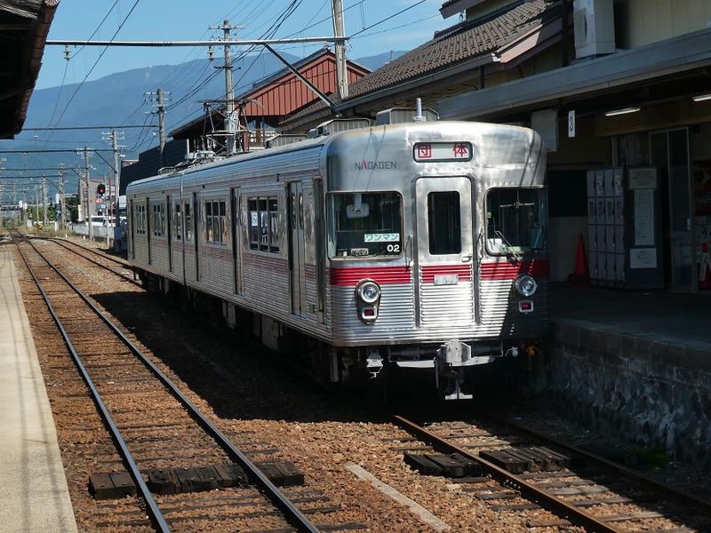 5　O２編成　小布施駅にて　その１