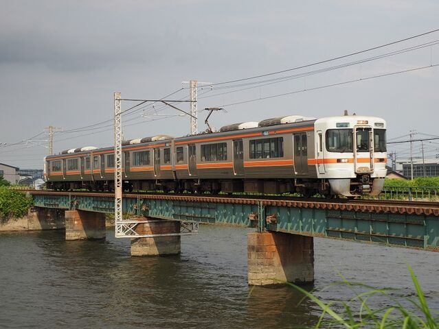 12　関西線　313系　日光川橋梁　その1　