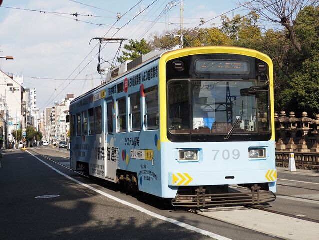 １　阪堺電鉄　その5　709　住吉神社前にて