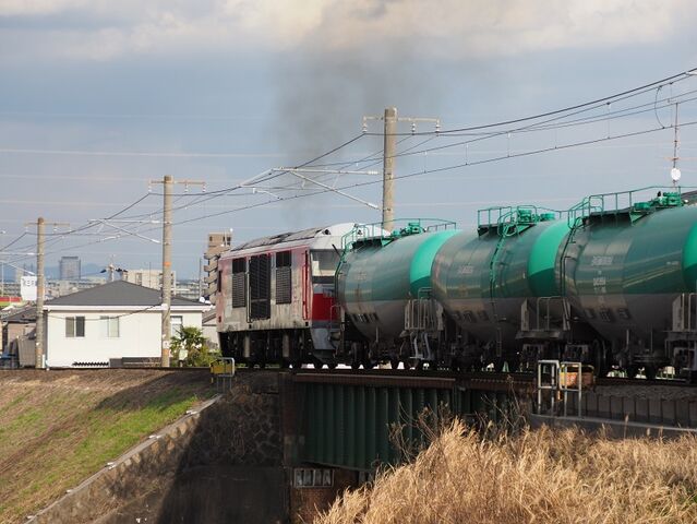 6　DF200-220　石油列車　日光川橋梁にて　その14　