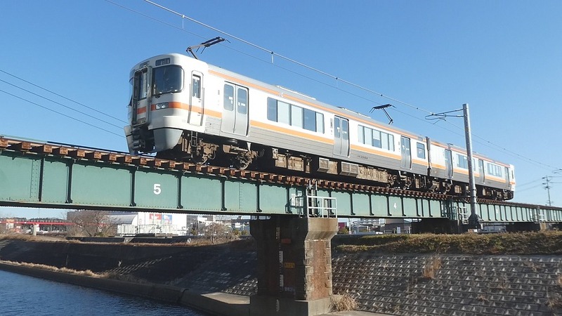 3 英比川橋梁 313系 その2