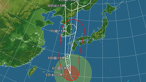 韓国 号 直撃 9 台風