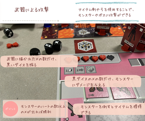 マインクラフト ポータルダッシュ　武器による攻撃