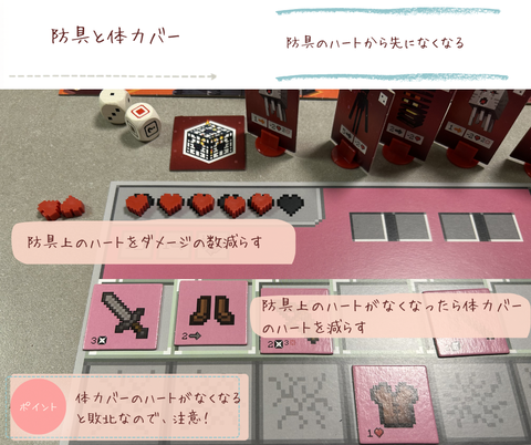 マインクラフト ポータルダッシュ　防具と体力バー