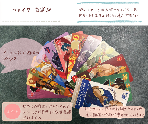 タッグチーム　ファイターを選ぶ