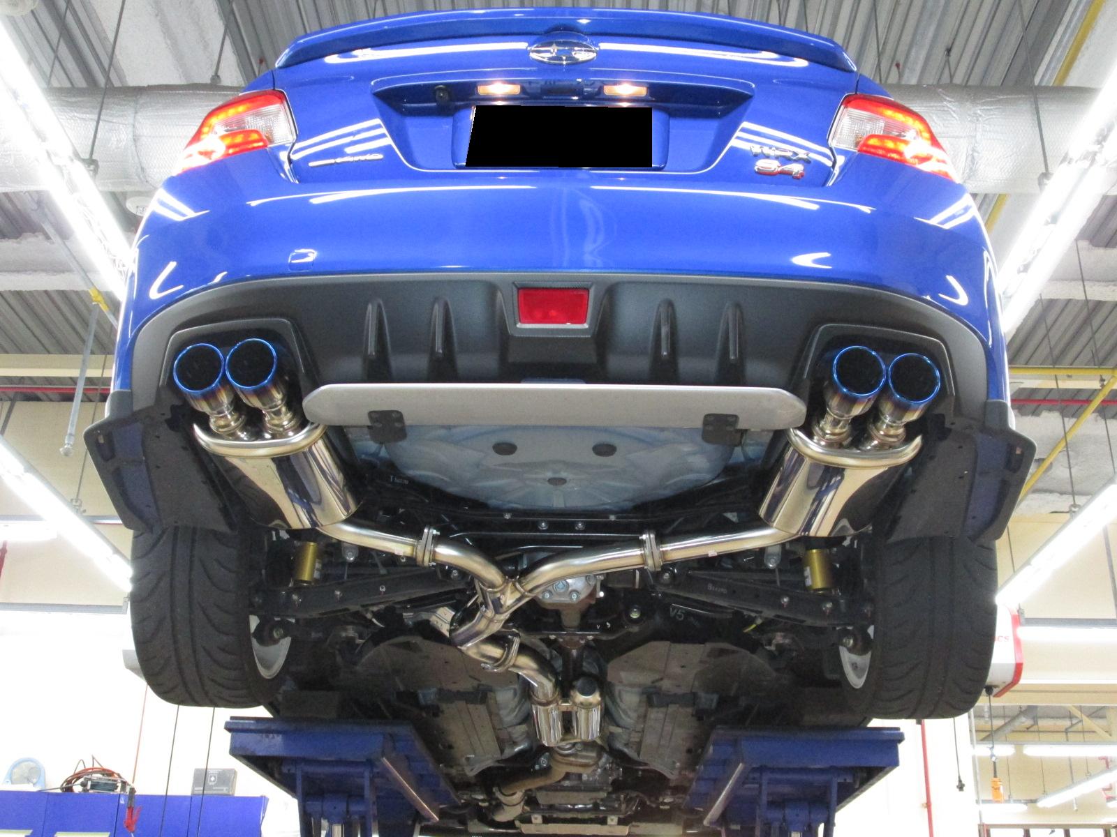 WRX S4にＨＫＳマフラー交換 : Super Autobacs sunshine KOBE TUNING BLOG