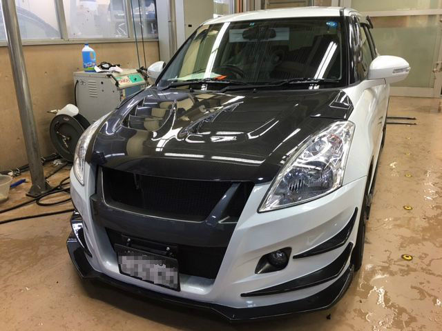 ZC32Sスイフトスポーツにトライフォース ボンネット&ウイング ZC32Sスイフトスポーツにトライフォース ボンネット&ウイング