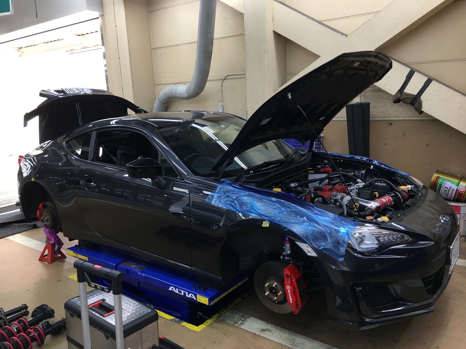 Brzにsachs車高調取り付け Super Autobacs Sunshine Kobe Tuning Blog