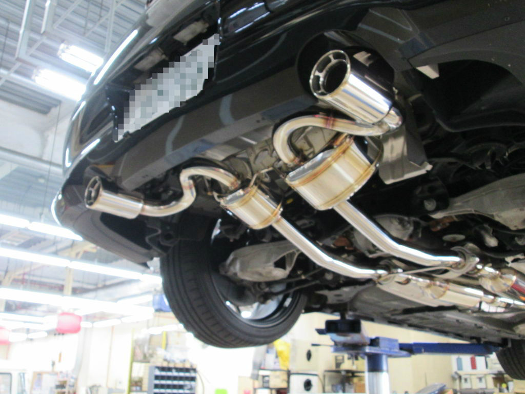 V36スカイラインにSACLAMマフラーの取り付け : Super Autobacs 
