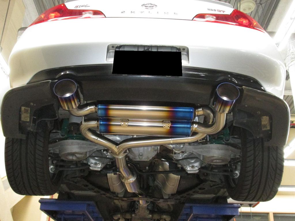 CPV35スカイライン アミューズチタンマフラー交換 : Super Autobacs