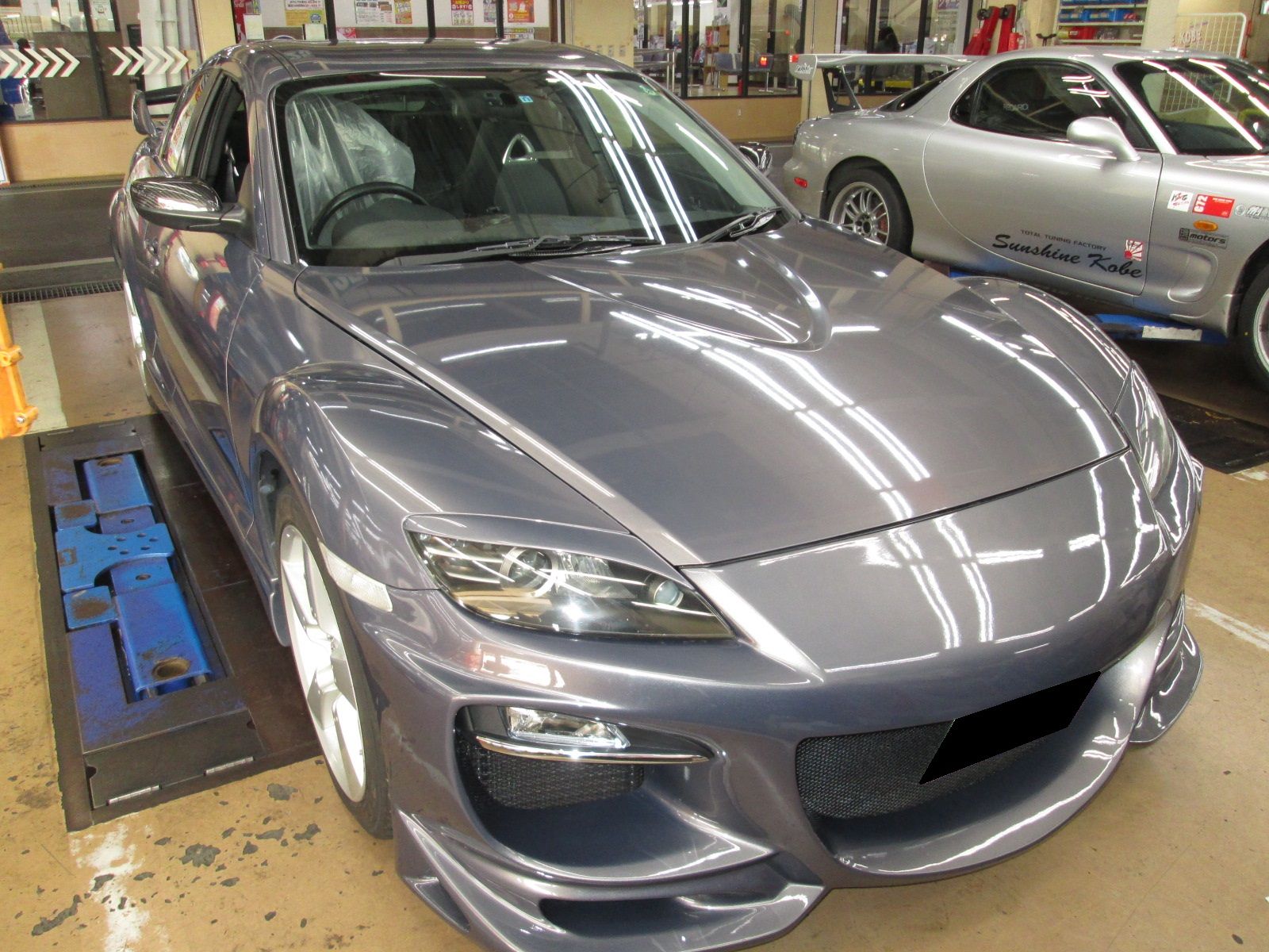 RX-8にフロントタワーバーと前後スタビライザーの取り付け : Super