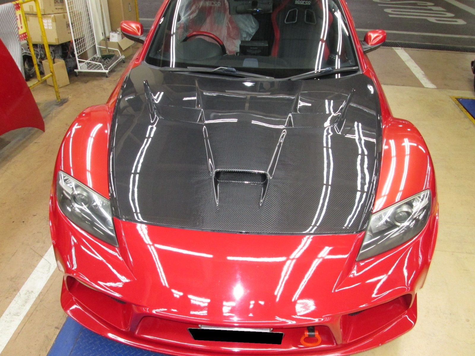 バイキンページ RX8 ボンネット カーボン製 ボンネット RX-8 | LEAD SPORTS