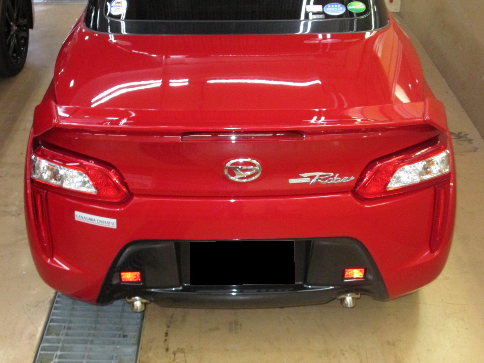 コペンRobe トランクスポーラー取付 : Super Autobacs sunshine KOBE 