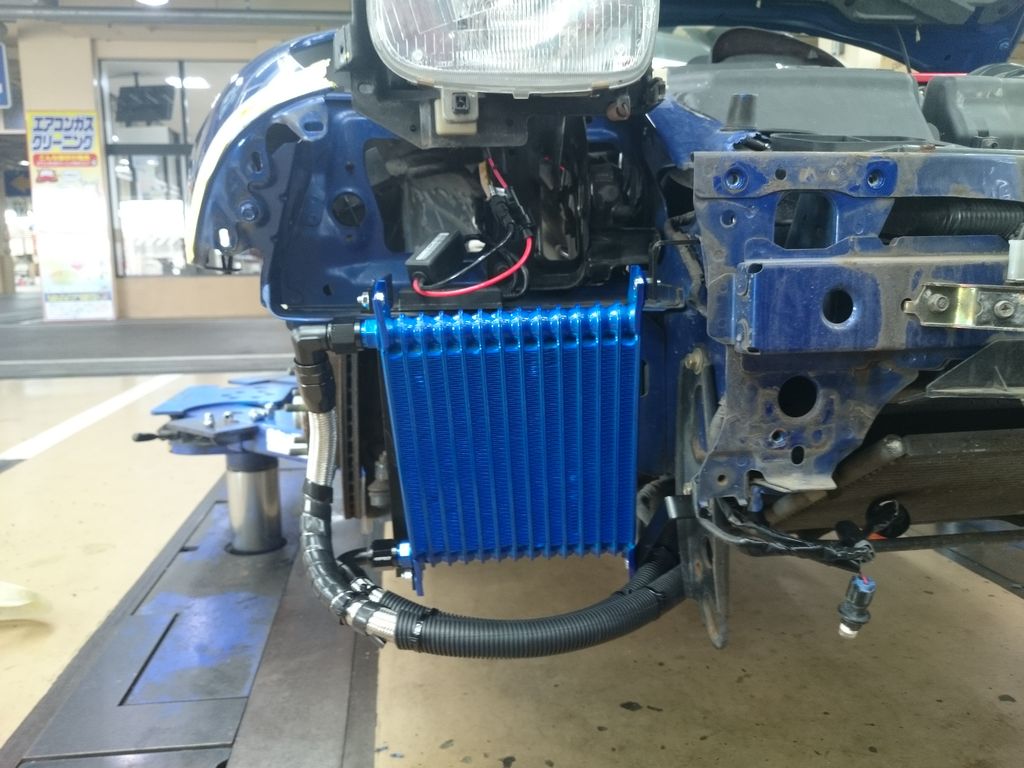 FD3SにLEGオイルクーラーKIT取り付け : Super Autobacs sunshine
