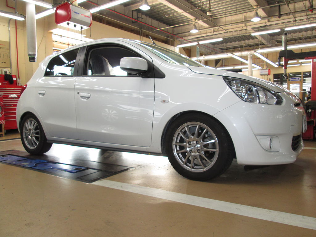 ミラージュに車高調＆タワーバー取付け : Super Autobacs
