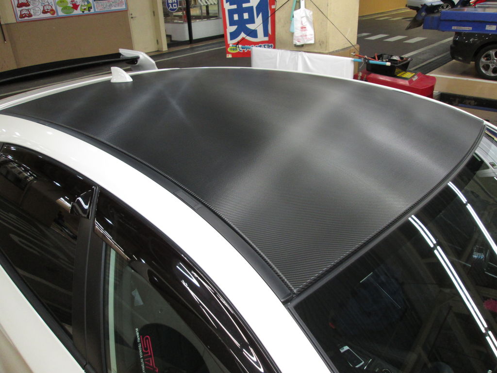 ｗｒｘ Grfのアルミボンネット交換 ルーフ ラッピング Super Autobacs Sunshine Kobe Tuning Blog
