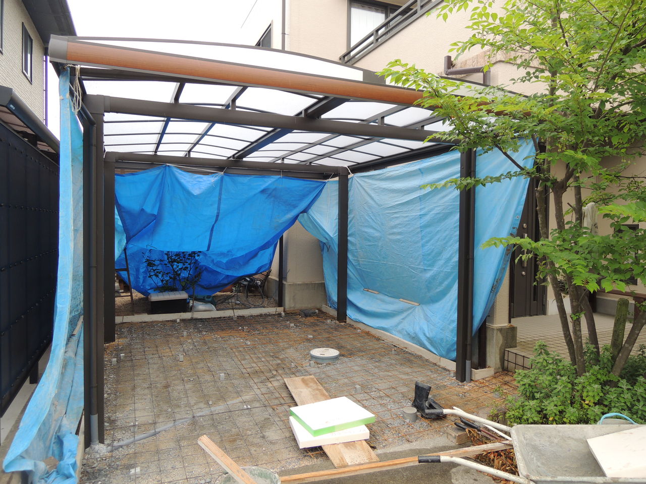 土間コンクリート雨でも打設出来ます エクステリアプランナーのブログ 写真集 Sakoyamaexterior 土間コンクリート雨でも打設出来ます エクステリアプランナーのブログ 写真集 Sakoyamaexterior