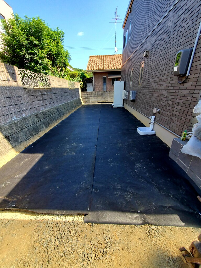 石灰砂利敷き エクステリアプランナーのブログ 写真集 Sakoyamaexterior