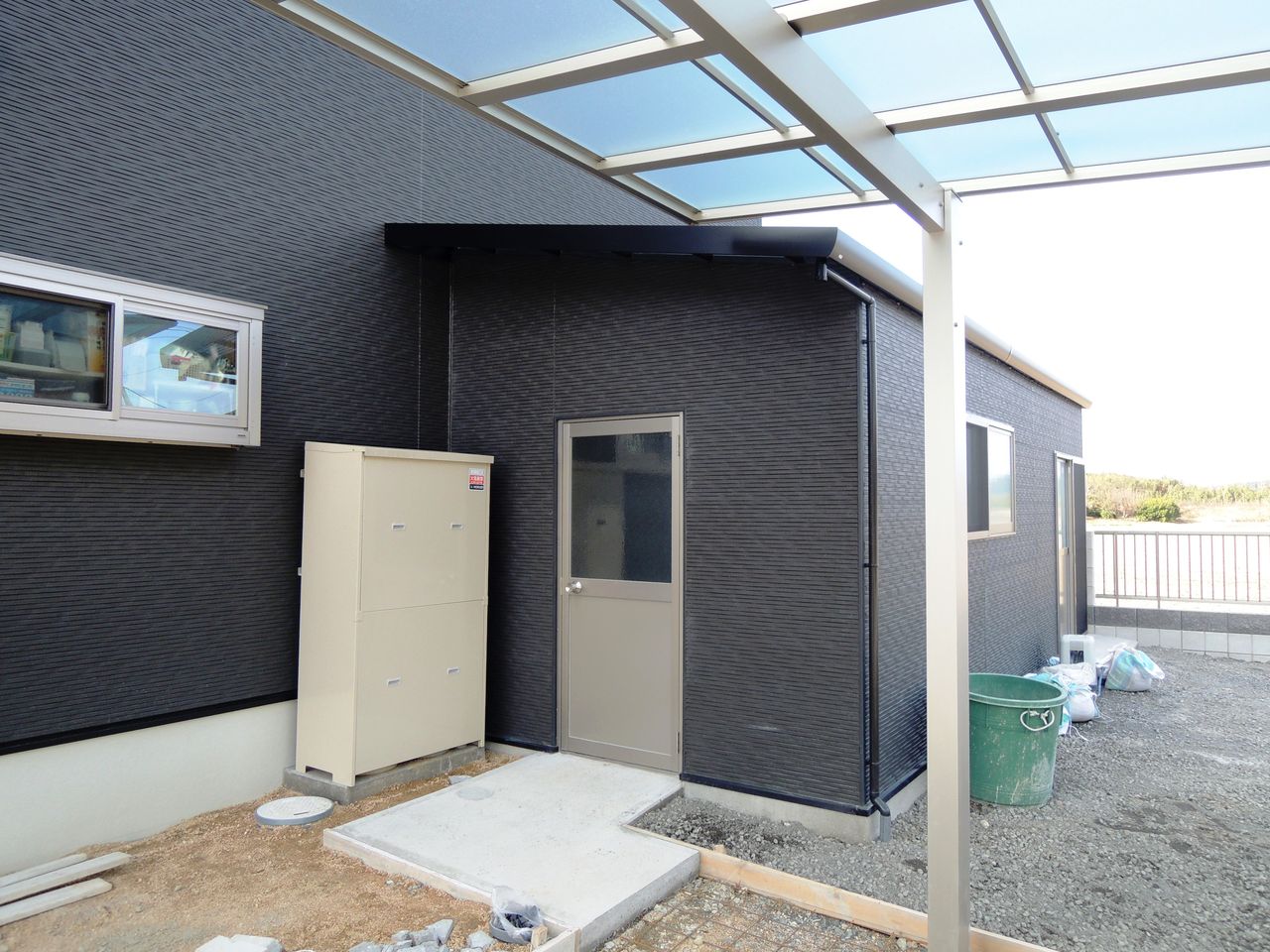 サイディング仕様の差し掛け完成 エクステリアプランナーのブログ 写真集 Sakoyamaexterior