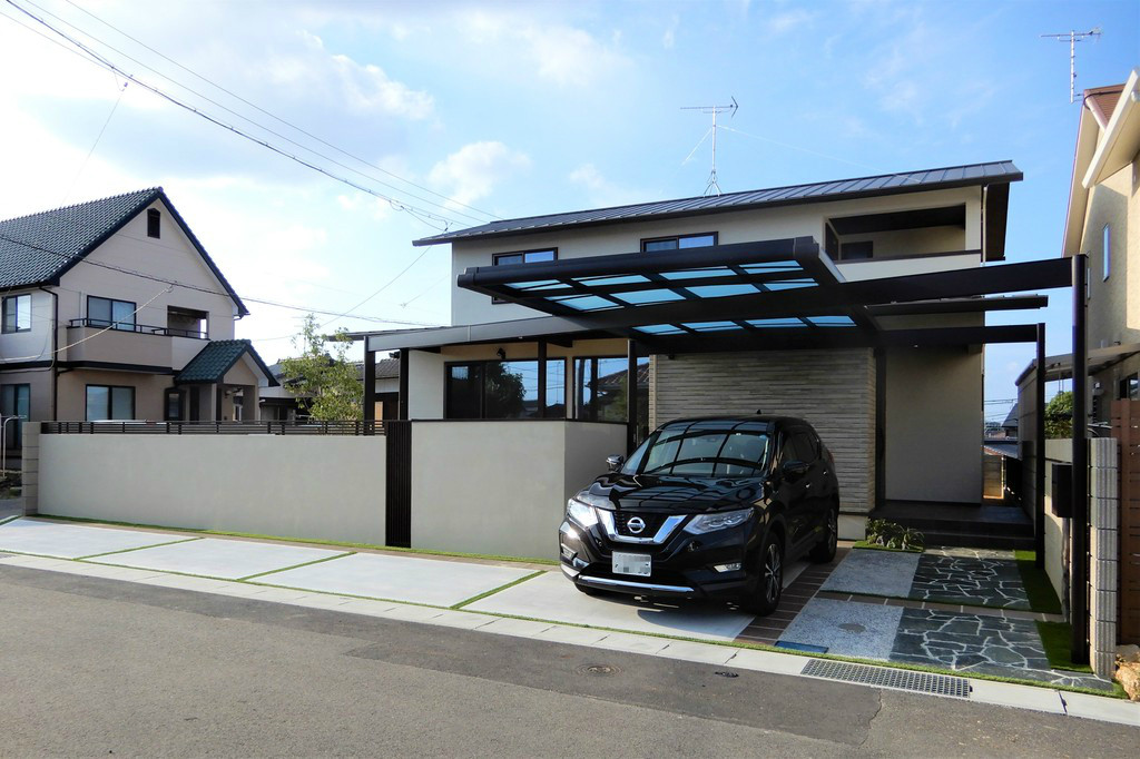 シンプルモダン 少し和テイスト エクステリアプランナーのブログ 写真集 Sakoyamaexterior