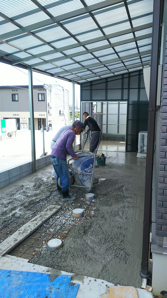 テラス土間コンクリート工事中 エクステリアプランナーのブログ 写真集 Sakoyamaexterior テラス土間コンクリート工事中 エクステリアプランナーのブログ 写真集 Sakoyamaexterior