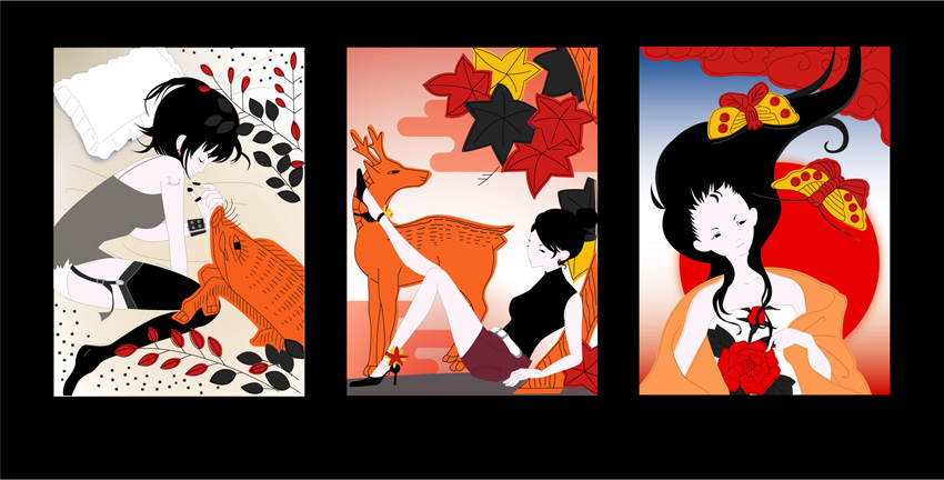 猪鹿蝶 Saku Works