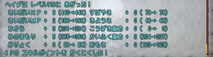 Dq10 Lv117 Lv118で得られるスキルポイント ドラクエ10 攻略ブログ Re 旅芸人道中記 Dq10 Lv117 Lv118で得られるスキルポイント ドラクエ10 攻略ブログ Re 旅芸人道中記