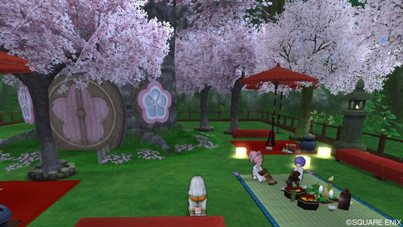 Dq10 写真コンテスト お花見 に挑戦 ドラクエ10 攻略ブログ Re 旅芸人道中記