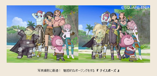 Dq10 しぐさ ナイスポーズ が公開 ドラクエ10 攻略ブログ Re 旅芸人道中記