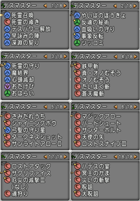デスマスター:特技