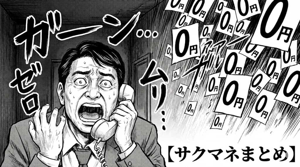 電話口で絶望する男性