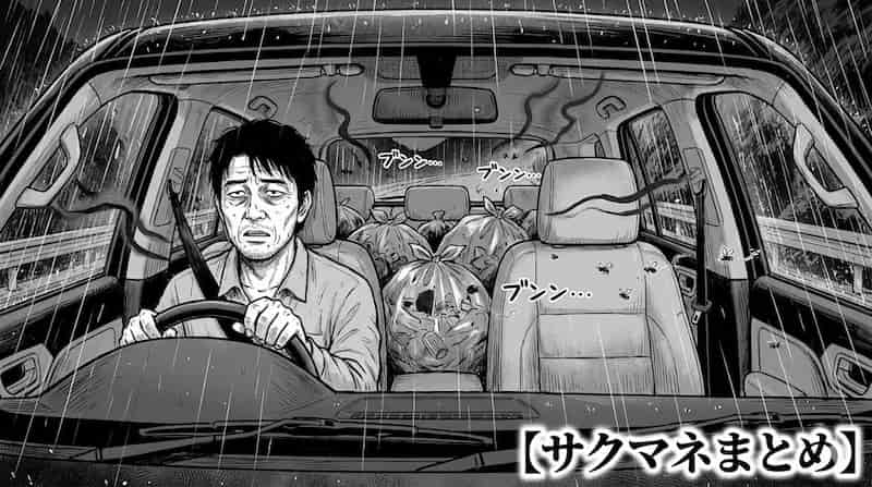 生ゴミを積んで焼却場へ向かう絶望のドライブ