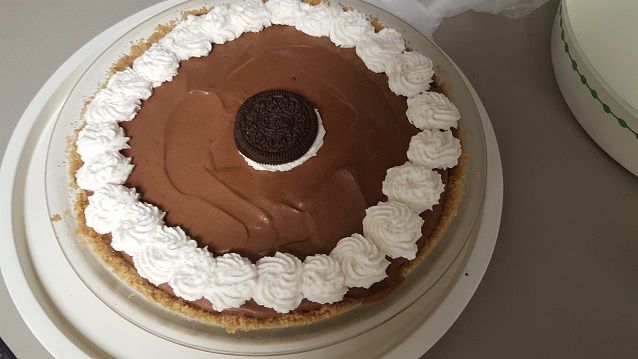 先日のチョコレートパイのレシピとケーキ入れ ペチのアメリカ生活雑記帳