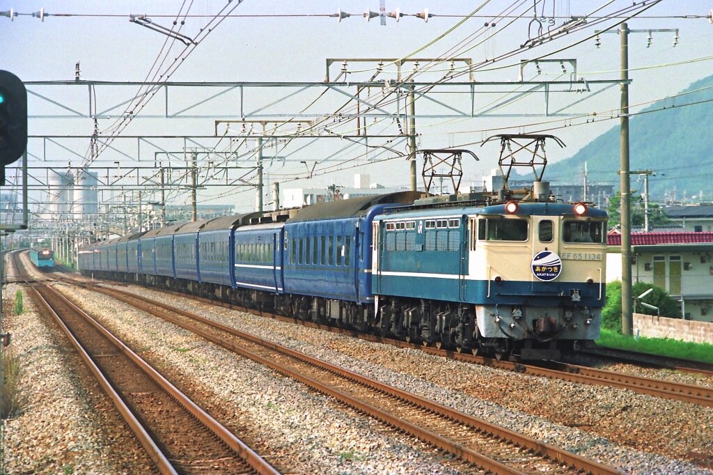 特急 あかつき 西鹿児島 カット幕 座席探訪 14系「あかつき」
