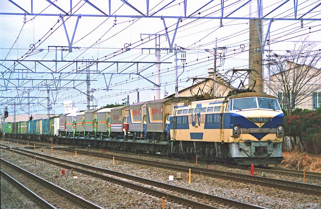 JR貨物の試験塗装機 EF6620 : 線路は続くよどこまでも