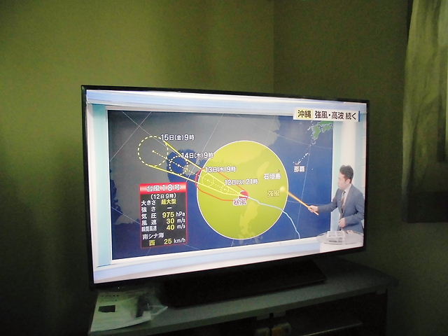 10月2階のテレビ