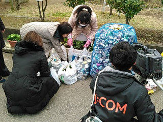 神田小アルミ缶回収3