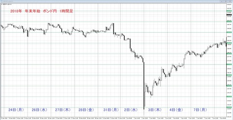 2018 年末年始 ポン円