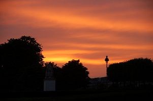 パリの夕焼け