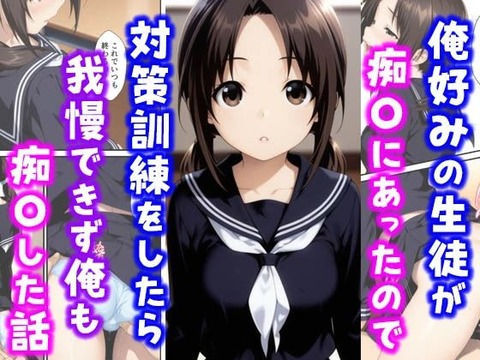 俺好みの生徒が痴〇にあったので対策訓練をしたら我慢できず俺も痴〇した話のトップ画像
