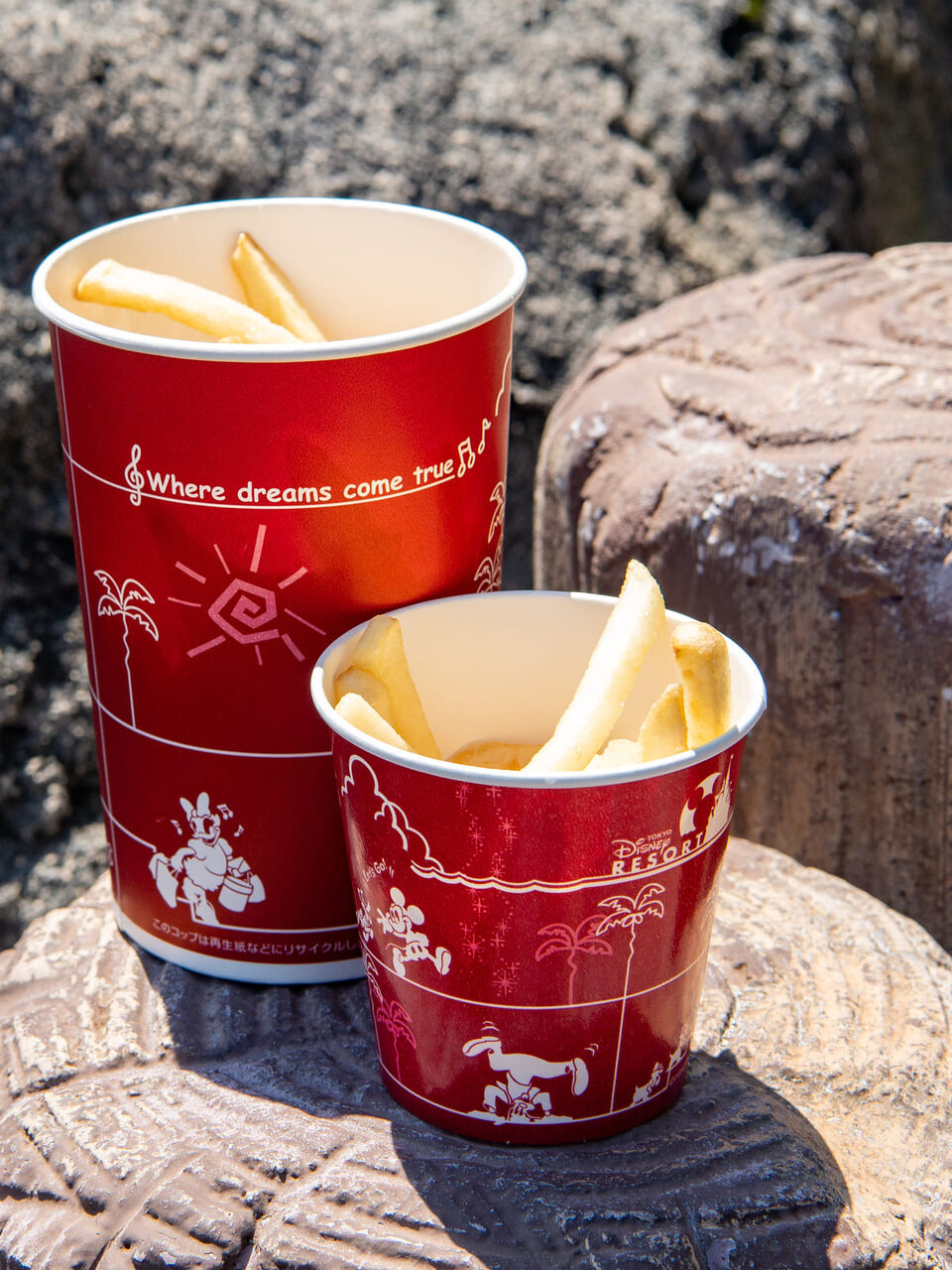 東京ディズニーランドの フレンチフライポテト3倍盛り 600円 がこちら たのしいまとめだよ