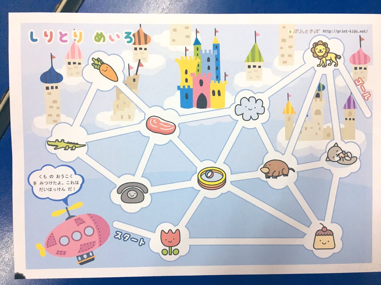 このしりとり迷路解けるやつおる たのしいまとめだよ