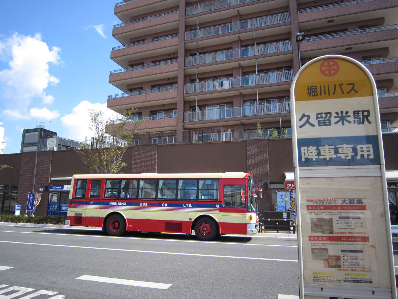 Jr久留米駅の堀川バス乗り場 久留米のバス事情