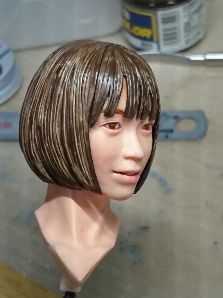 セーラー Pink 塗装編11 顔塗装 ゲーテル のリアル フィギュア造形日記 セーラー Pink 塗装編11 顔塗装 ゲーテル のリアル フィギュア造形日記