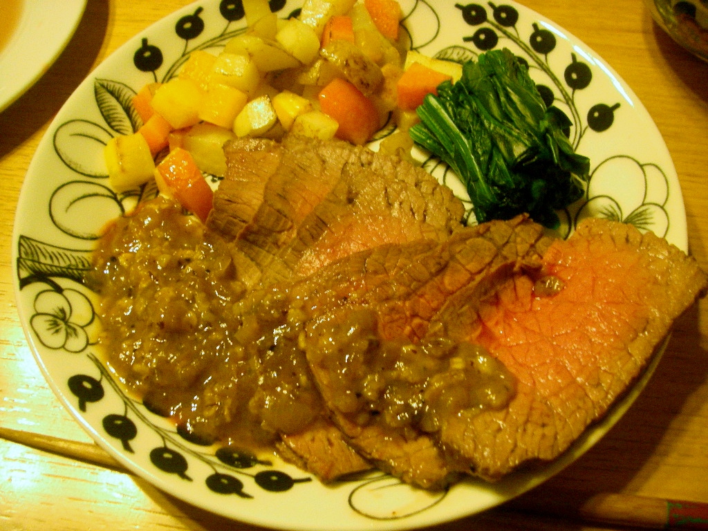 圧力鍋でローストビーフ シーバス電脳日誌 ロードバイクでサイクリングも