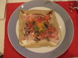 ガレット ハムとチーズと卵